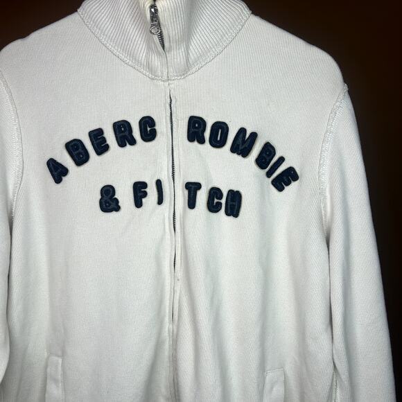Y2K Abercrombie & Fitch Zip-Up Fleece Sweater - Picture 3 of 7